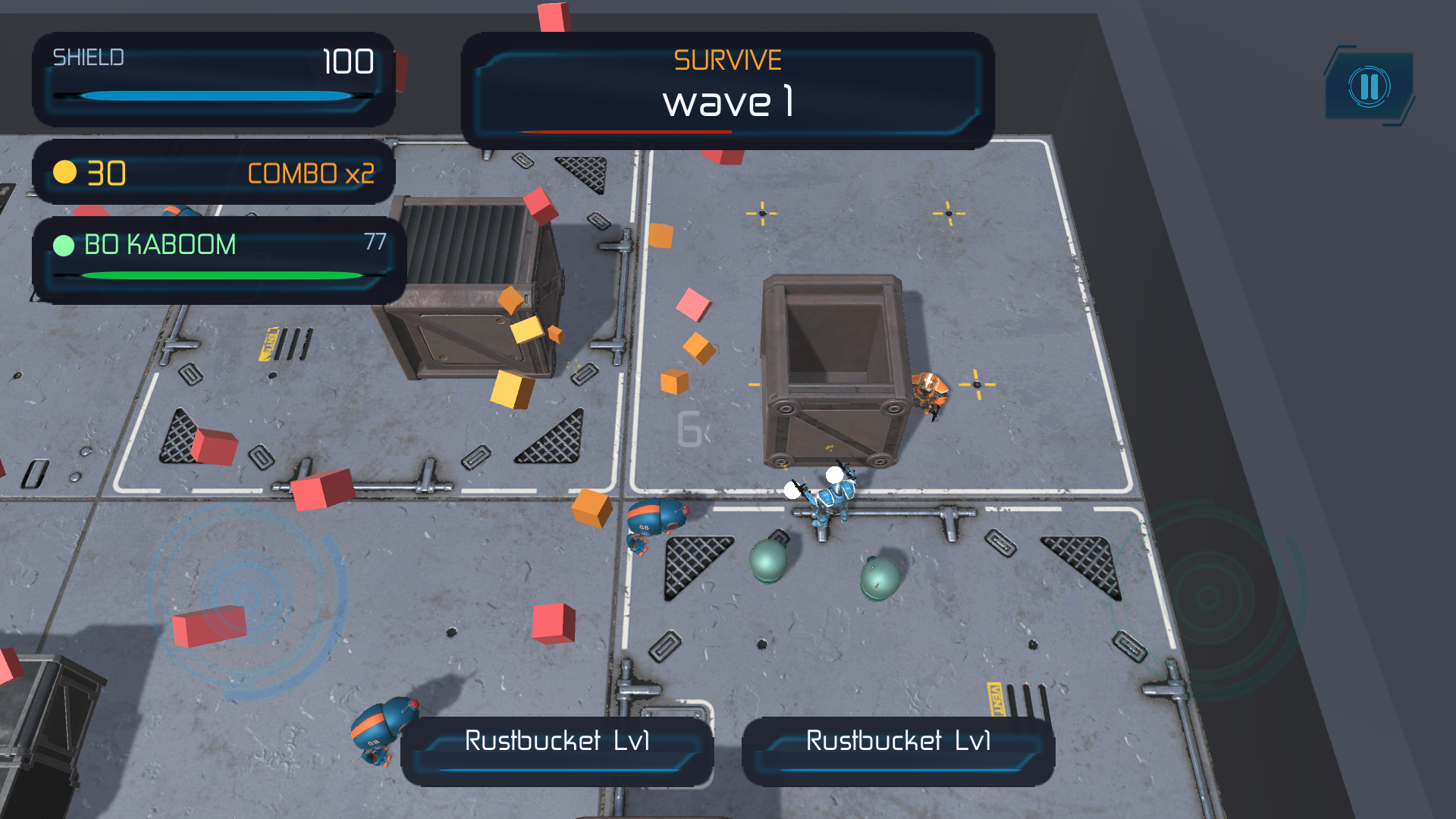 Combat on the Orbital Scrapyard